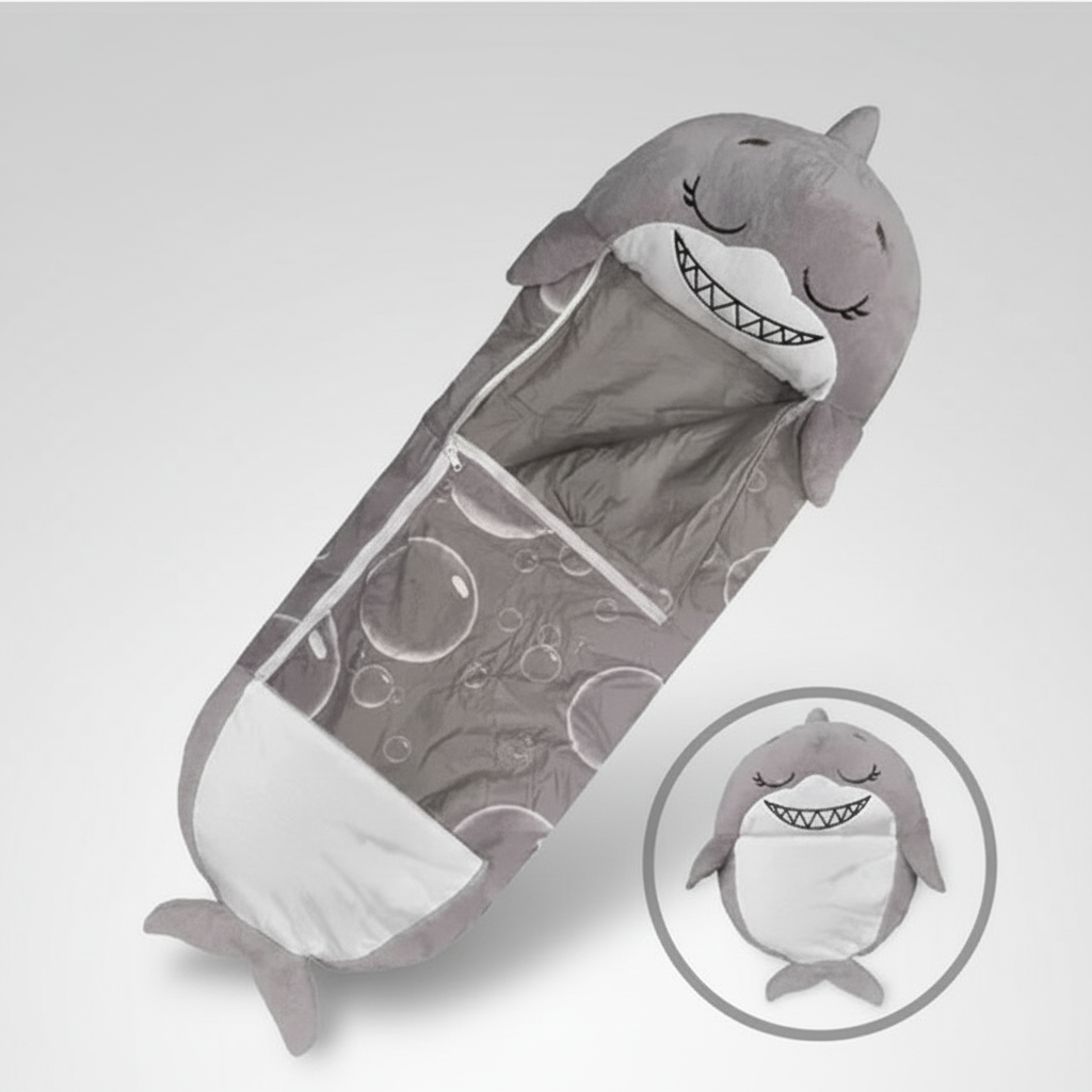 Animal Character Nap Mat for Kids – Converts to Pillow, Portable Travel Sleep Sack for Toddlers, Preschool & Home – Soft Critter Slumber Bag