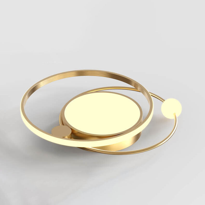 LED Ceiling Light Flush Mount Round Modern Circle Fixture Black White Gold 3000K 5000K for Bedroom Living Room Kitchen