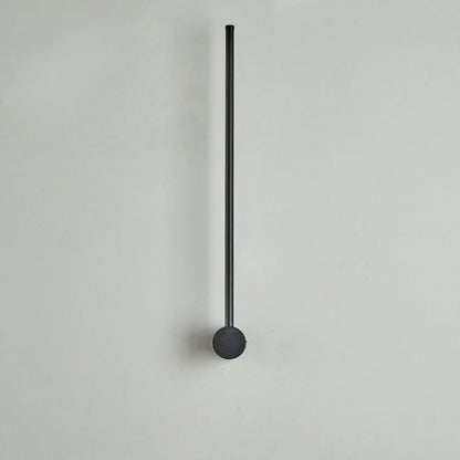 Hardwired LED Sconce Black Aluminum 24 in Contemporary Hallway Bedroom Office Reading Light 600 Lumens Warm White Neutral Dimmable Modern Fi