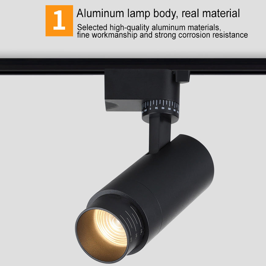 Aluminum LED Ceiling Fixture Dimmable Warm White 20 in Round Compact Modern Overhead Lighting for Bedrooms Hallways Living Areas Track Mount