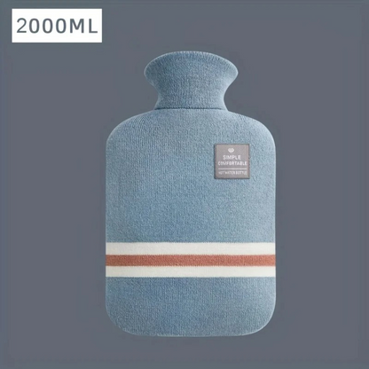 Hot Water Bottle with Knit Cover – 34 fl oz Cozy Heat Therapy for Winter Warmth, Cramps & Muscle Relief