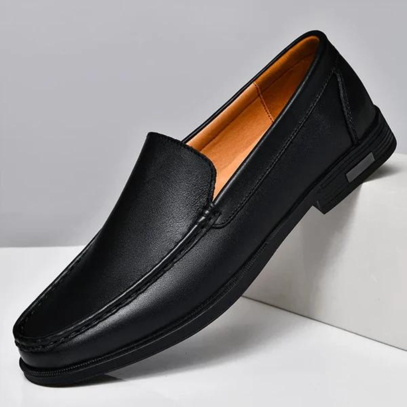 Men's Genuine Leather Loafers Slip-On Dress Shoes for Business Casual Wedding Office Formal Occasions Classic Italian Style Handcrafted