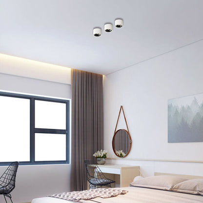 Swivel-Head LED Ceiling Spotlight in Aluminum Housing with Flush-Mount Design for Bedrooms, Kitchens & Hallways
