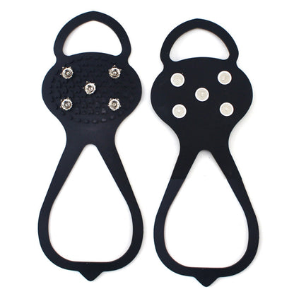 Traction Cleats for Winter Walking on Ice and Snow – Portable Over-Shoe Spikes for Adults and Kids – Lightweight Slip-On Grips