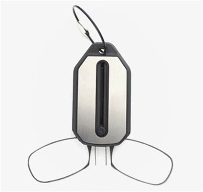 Compact Keychain Reading Glasses with Portable Folding Frame in Protective Case for Vision Magnification on the Go