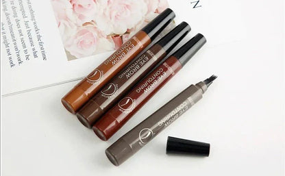 Precision Tip Brow Pencil Long-Lasting Waterproof Makeup for Natural Fuller Arches Microblading Effect