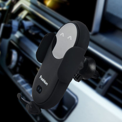 Automatic Qi-Enabled Vehicle Mounting Charger with Adjustable Grip for iPhone & Android Dashboard or Vent