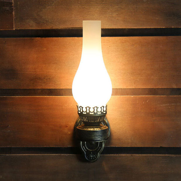 Industrial Bronze Metal Wall Sconce 16.5 in E26 Socket Hardwired Fixture for Hallways Bedrooms Living Rooms Entryways