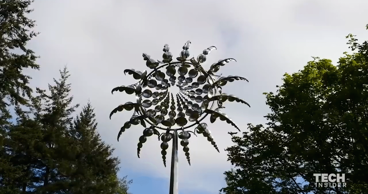 Garden Whirlwind | Metal Windmill Yard Decor with Dual Motion Design | Eye-Catching Outdoor Decoration for Stunning Gardens