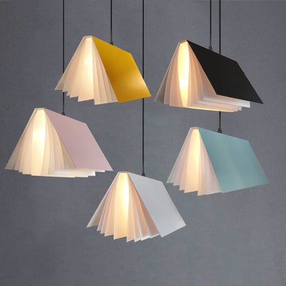 Hanging Ceiling Light Fixture with Adjustable Chain E26 Base Modern Iron PVC Shade for Bedroom Living Room Dining Room Kitchen