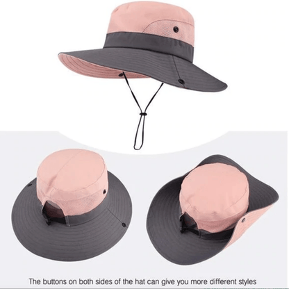 Packable Wide Brim Sun Hat Unisex UV Protection Outdoor Travel Beach Garden Hiking Summer Headwear