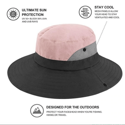 Packable Wide Brim Sun Hat Unisex UV Protection Outdoor Travel Beach Garden Hiking Summer Headwear