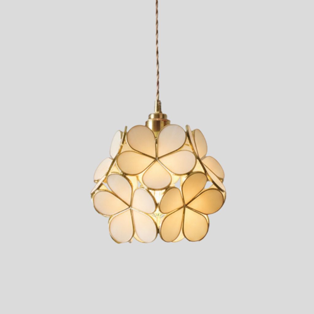 Stained Glass Pendant Light – Handcrafted Vintage Ceiling Fixture with Adjustable Chain for Dining Room, Kitchen, Restaurant | E26 Base
