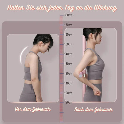 Posture Corrector Bar for Yoga Stretching and Back Alignment with Foam Grip for Home Workouts
