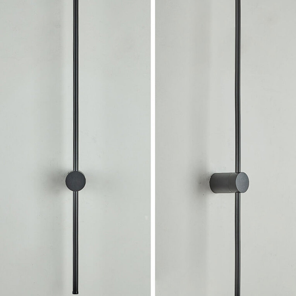 Vertical LED Sconce Aluminum Linear Strip Light Black Gold 31 in Bedroom Hallway Accent Lighting Indirect Glow Modern Minimalist Hardwired M
