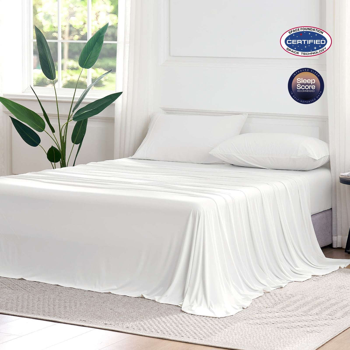 Cozy Bliss | Bedding Set with Performance Cooling Sheets & Deep-Pocket Design | Breathable Comfort for Hot Sleepers