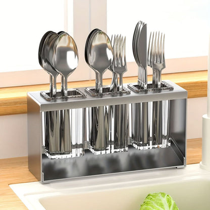 DRYFLOW – Kitchen Utensil Storage Rack Organizer