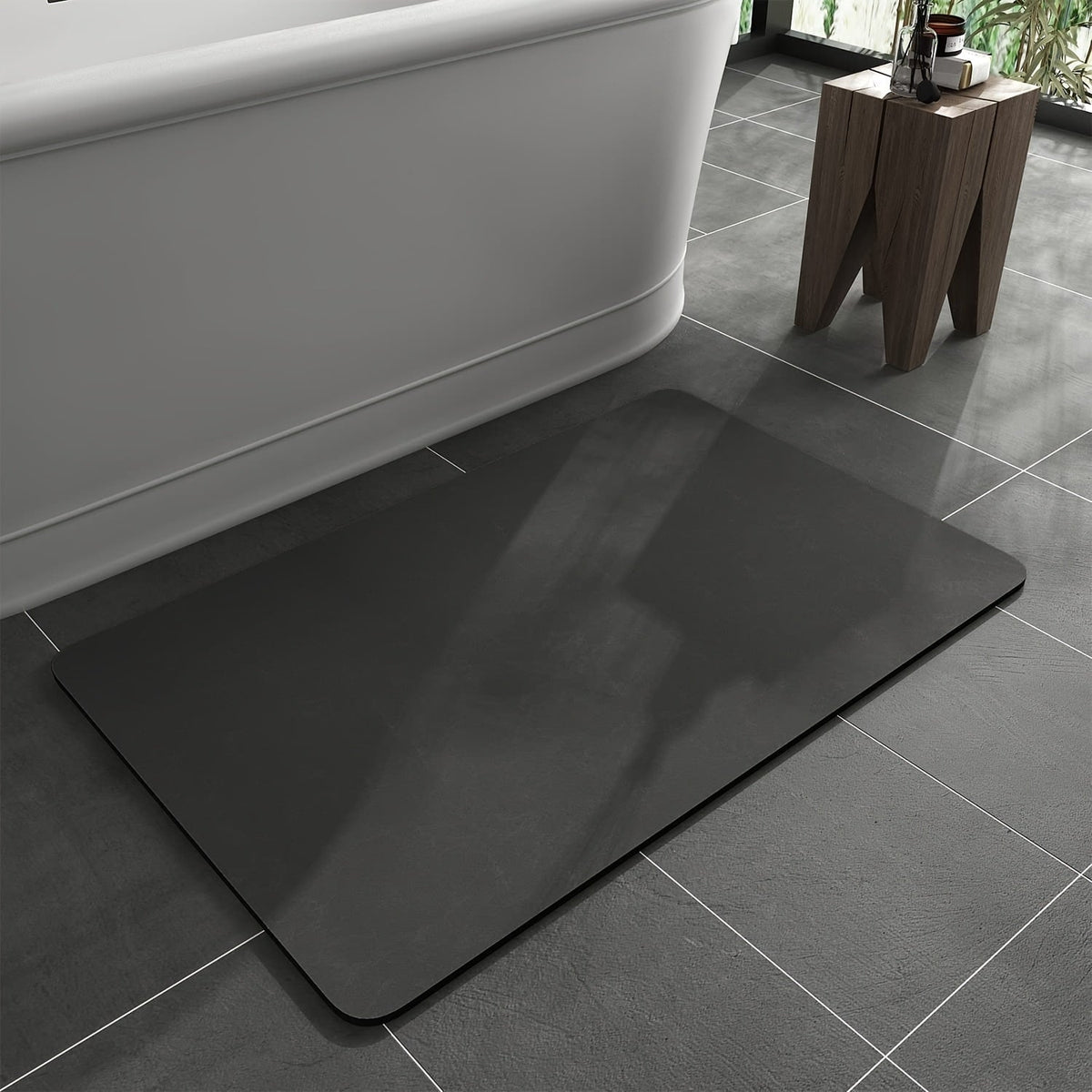 Ultra-Absorbent Diatomaceous Earth Bath Mat – Non-Slip, Quick-Dry Bathroom Floor Mat for Safety & Hygiene