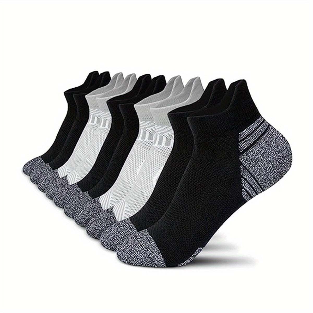 Women's Athletic Compression Socks 5-Pack – Moisture-Wicking Performance Crew Socks for Running, Gym & Everyday Wear