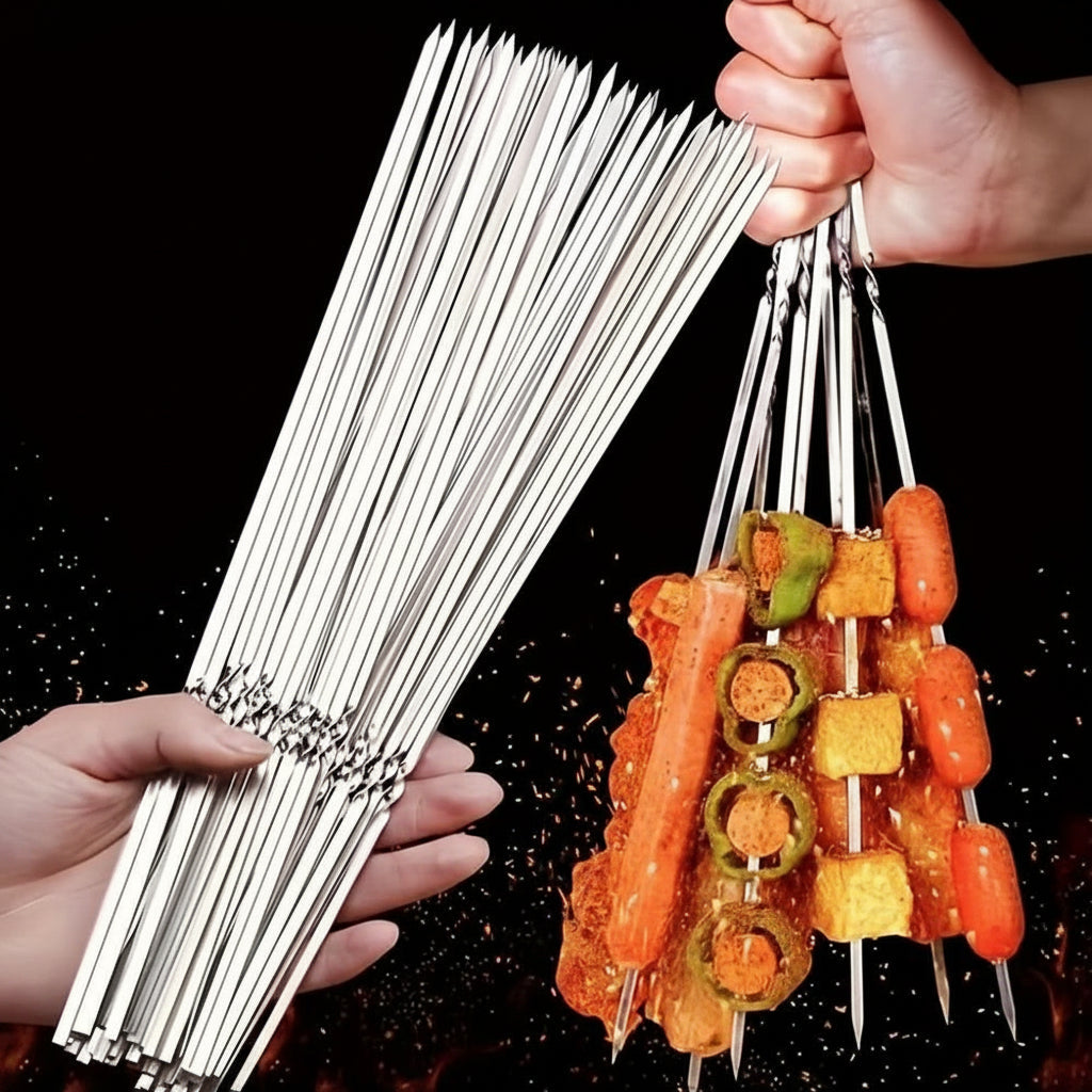 GRILLSPIKE – Stainless Steel BBQ Skewers Set