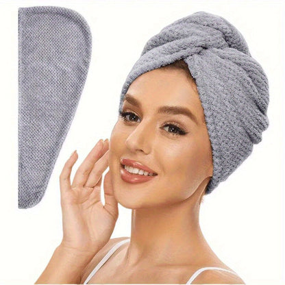 AquaCloud - Ultra-Absorbent Microfiber Hair Wrap for Quick Drying