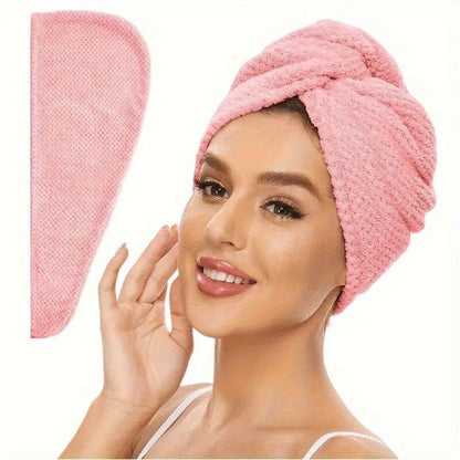 AquaCloud - Ultra-Absorbent Microfiber Hair Wrap for Quick Drying