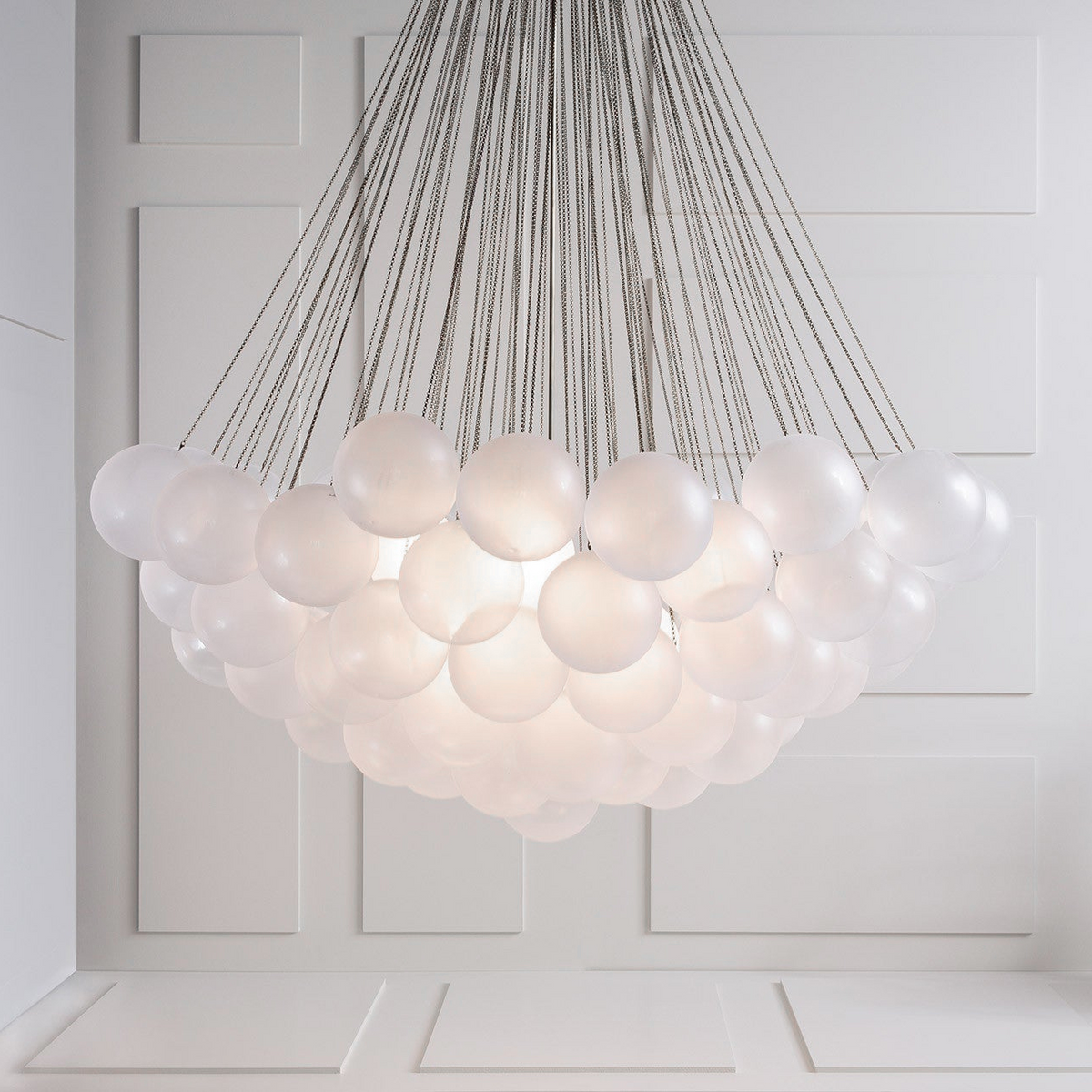 Bubble Pendant Light Multi-Globe Adjustable Ceiling Fixture Gold Black Chrome for Dining Room Living Room Foyer 19-73 Lights