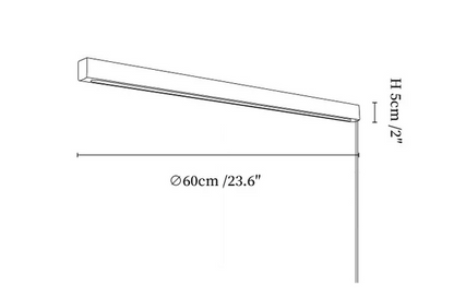 Modern Linear Wood LED Wall Light Fixture with Adjustable Height | Sleek Design for Contemporary Interiors