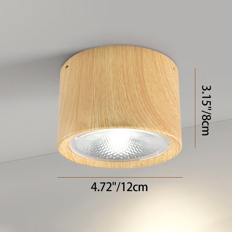 Low-Profile LED Ceiling Light 4.7 in Round Fixture 12W Contemporary Overhead Lighting for Bedrooms Hallways Home & Office Compact Surface-Mo