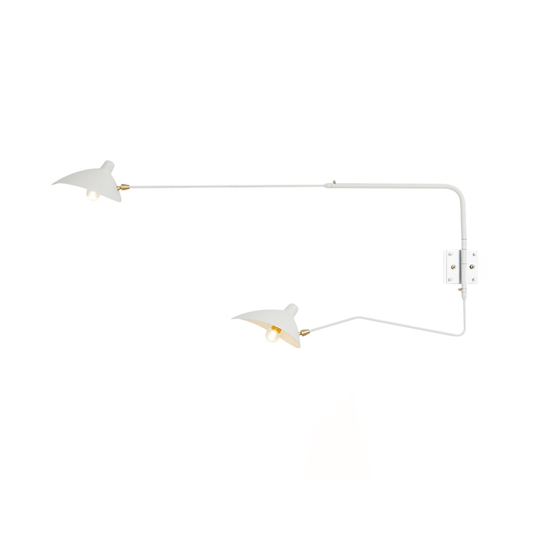 Articulating Wall Lamp with Extending Arm 47-55 Inches Aluminum LED Fixture for Bedroom Reading Nook Living Room Hallway Accent Lighting Ind