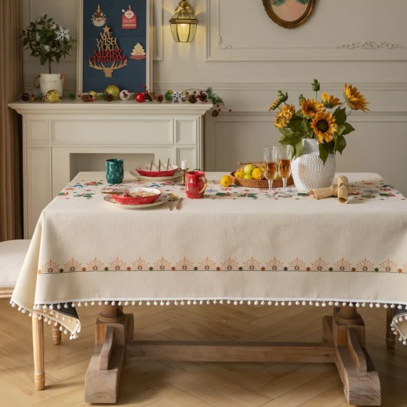 DININGORA – Jacquard Tablecloth for Sophisticated Festive Ambience