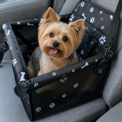 Ortekor Elevated Washable Car Booster Seat (Safety Leash & Adjustable Straps)