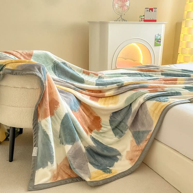 PRISMACLOUD – Watercolor Geometric Blanket for Elevated Comfort