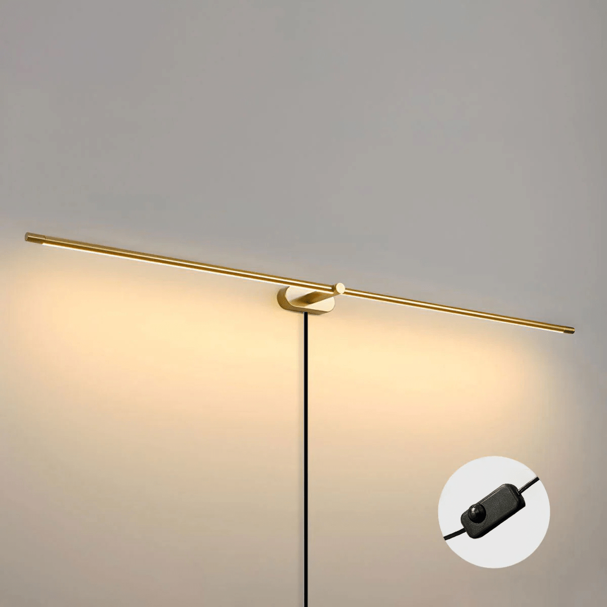 Bathroom Vanity Mirror Light Bar 27 in Metal Wall Mount LED Fixture Dimmable Warm Neutral Cool White for Makeup Bath Cabinet