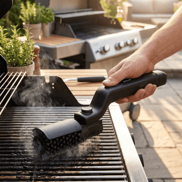 Glimmer Electric Grill Brush - Ergonomic Handle, 3 Adjustable Settings