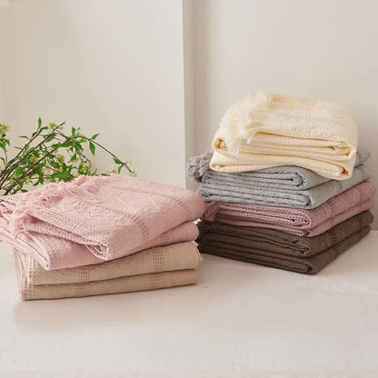 WEAVEBELLE – Waffle Blanket for Refined Home Comfort