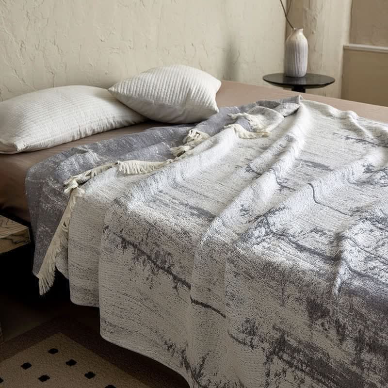 BRUSHREST – Abstract Ink Blanket for Effortless Home Comfort