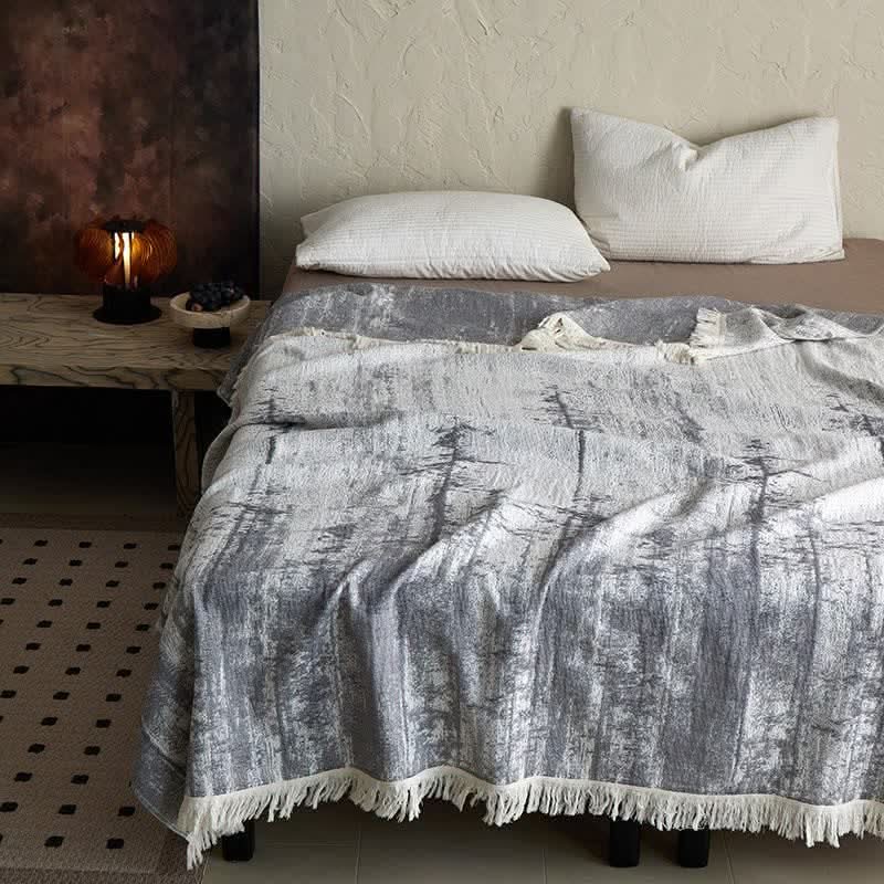 BRUSHREST – Abstract Ink Blanket for Effortless Home Comfort