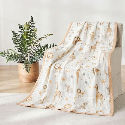 WILDNEST – Animal Kingdom Blanket for Cozy Comfort