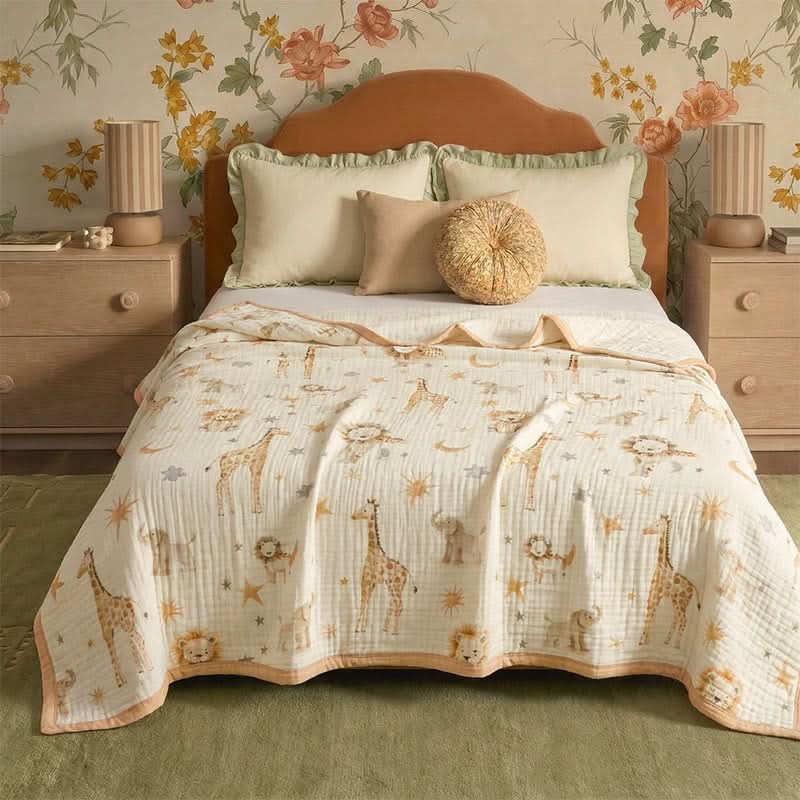 WILDNEST – Animal Kingdom Blanket for Cozy Comfort