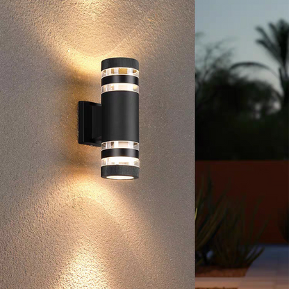 Waterproof Outdoor Sconce Black Bidirectional Light for Entryway Patio Garden Porch E27 Socket IP65 Exterior Fixture for Modern & Traditiona