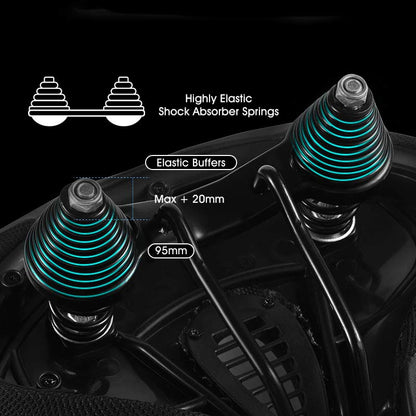 Wide Padded Bike Seat with Ergonomic Cutout Design for Comfort on Long Rides | Perfect for Cruiser, Mountain & Road Bicycles