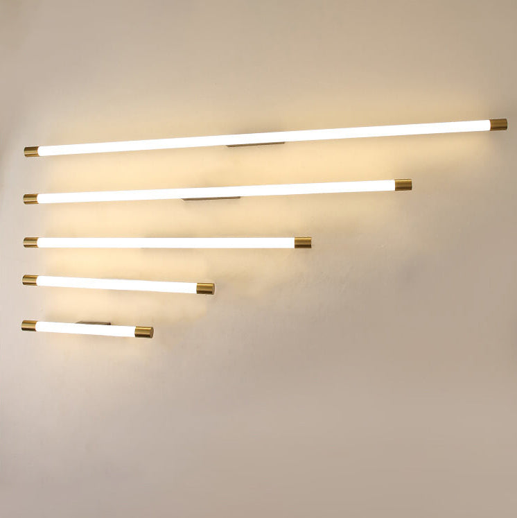 Linear LED Aluminum Light Bar 16-59 in Hardwired Fixture Dimmable 8W-36W Black Gold for Bedroom Living Room Hallway Mirror Bathroom Accent W