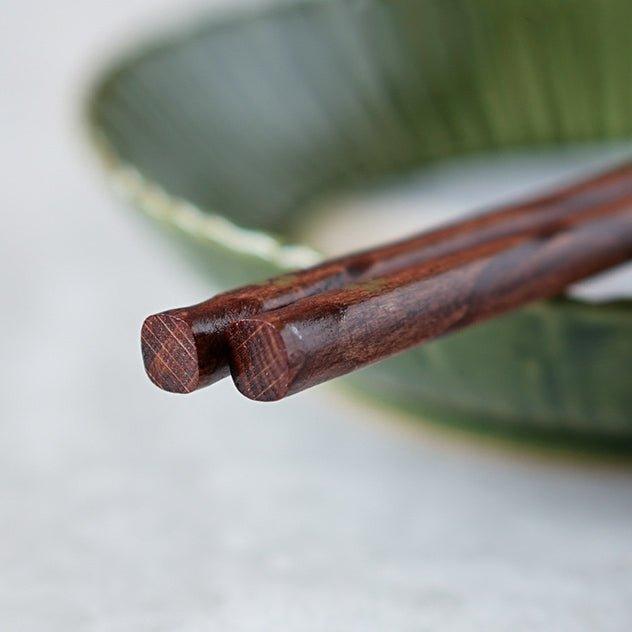 Wooden Chopsticks with Gold Cherry Blossom Design – 5 Pairs Set for Dining & Special Occasions