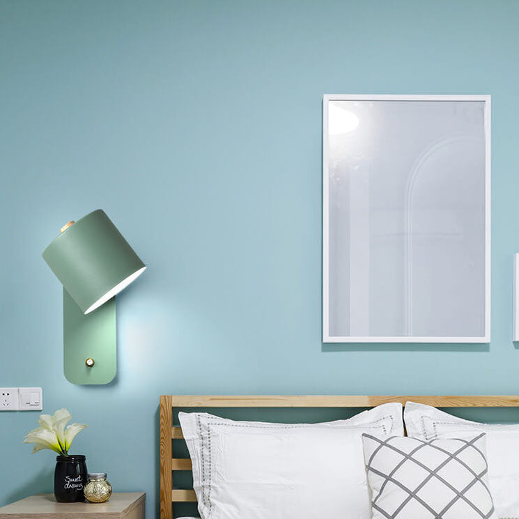Metal Sconce Fixture Gray Hardwired LED Compatible 10-Inch for Bedroom Living Room Hallway Reading Nook Modern Interior Lighting
