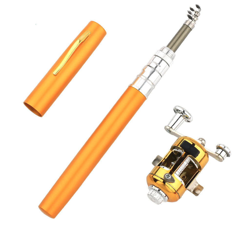 Collapsible Fishing Rod with Aluminum Reel for Travel and Hiking Adventures