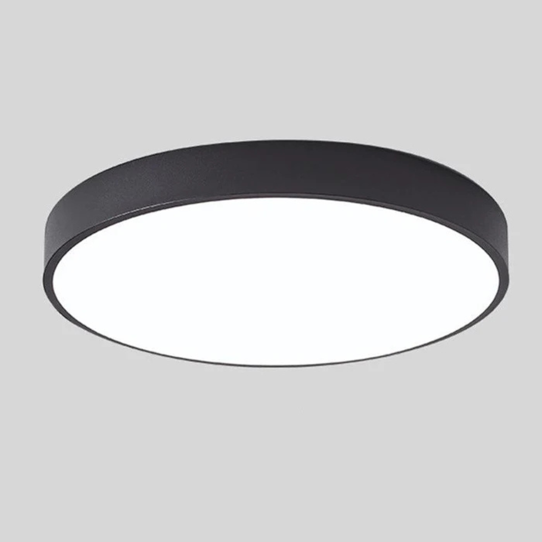 Round Wood & Acrylic LED Ceiling Light – Scandinavian Flush Mount for Bedroom, Living Room & Hallway