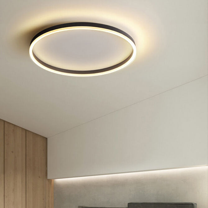20 in Dimmable LED Ceiling Light with Remote Iron & Acrylic Fixture for Bedrooms Hallways Living Rooms Modern Low-Profile Design