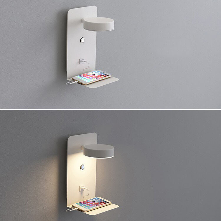 LED Wall Sconce 13 in Iron Acrylic Fixture Bedroom Bedside Hardwired Ambient Lighting Reading Task Lamp Hallway 12W 1200 Lumen Contemporary