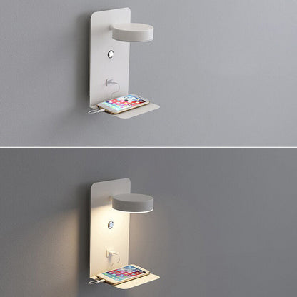 LED Wall Sconce 13 in Iron Acrylic Fixture Bedroom Bedside Hardwired Ambient Lighting Reading Task Lamp Hallway 12W 1200 Lumen Contemporary